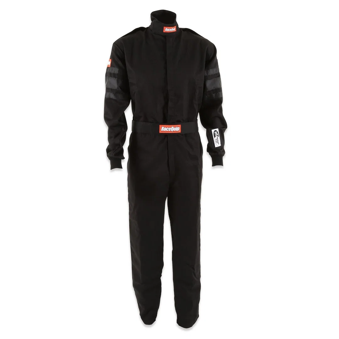 110003 – RACEQUIP Racing Apparel, One Piece Suit Medium SFI 3.2A/1 Rated Thermal Protective Performance 11 Black 1 La...
